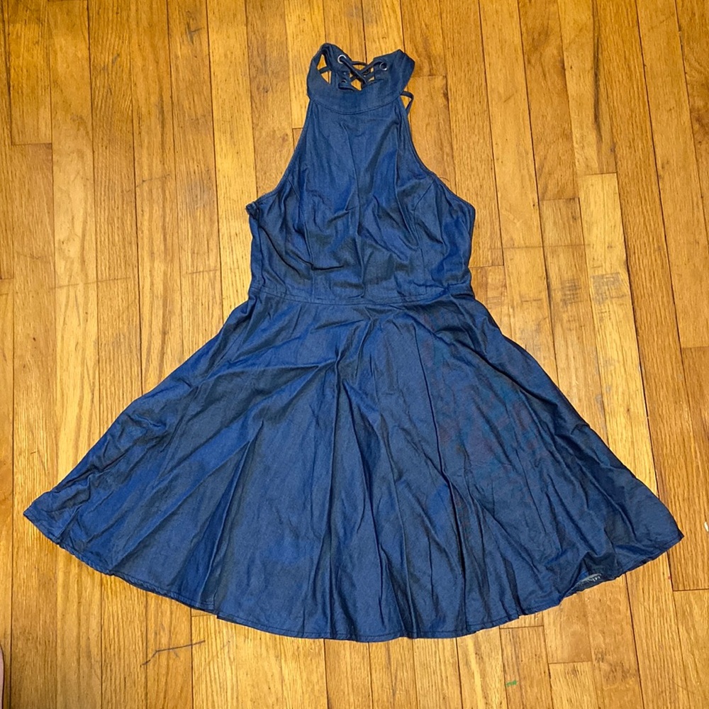 Lace-Up Lulu’s Skater Dress